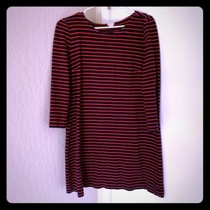 Jcrew stripe Breton cotton dress